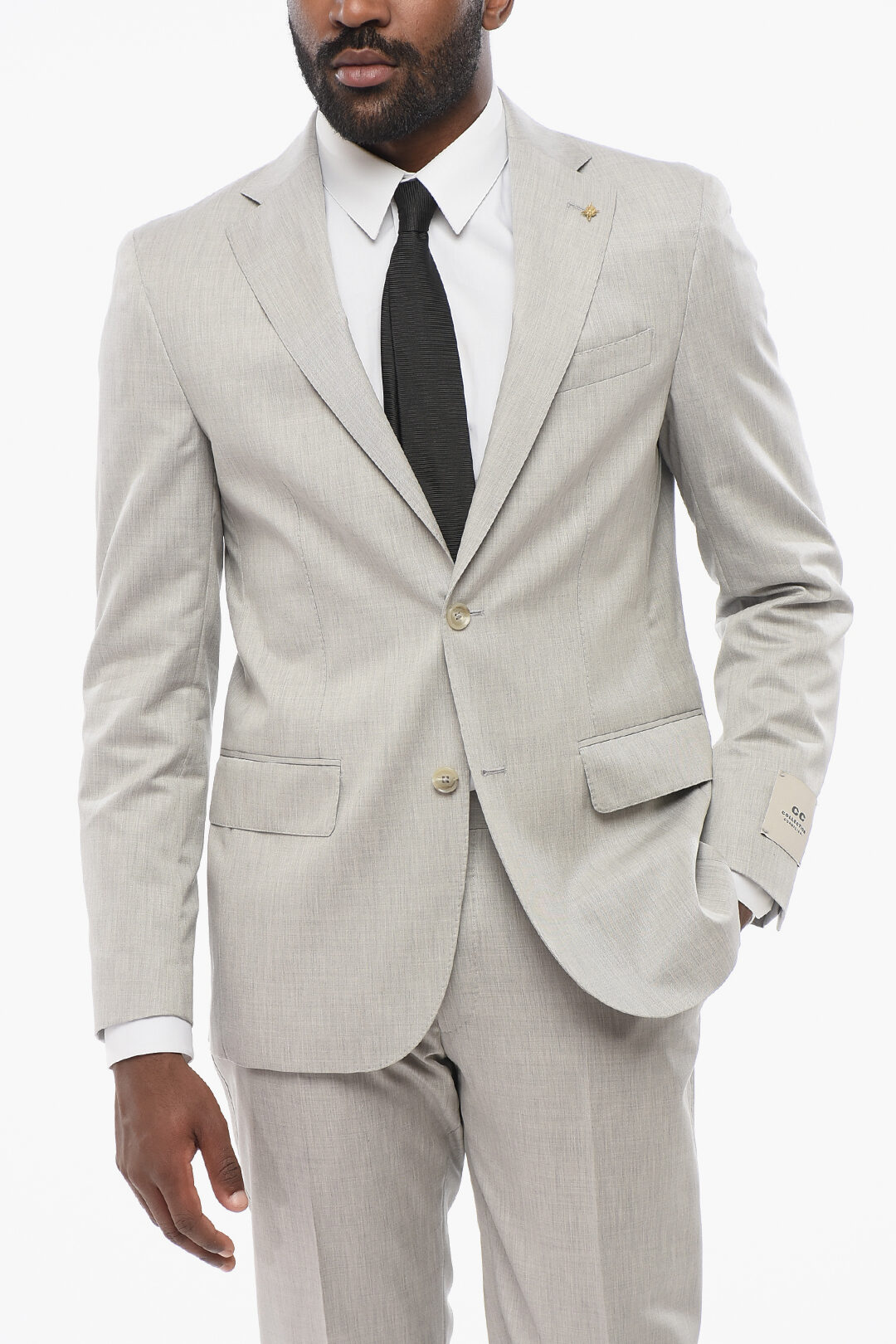 0255~CC COLLECTION Virgin Wool RETAILORED Half-lined Suit