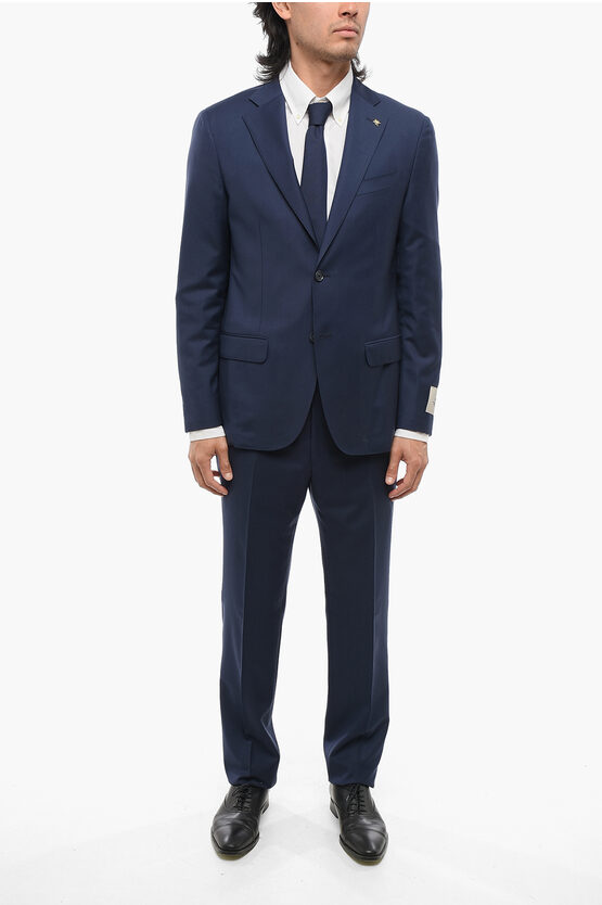 Corneliani Cc Collection District Check Reset Virgin Wool Suit