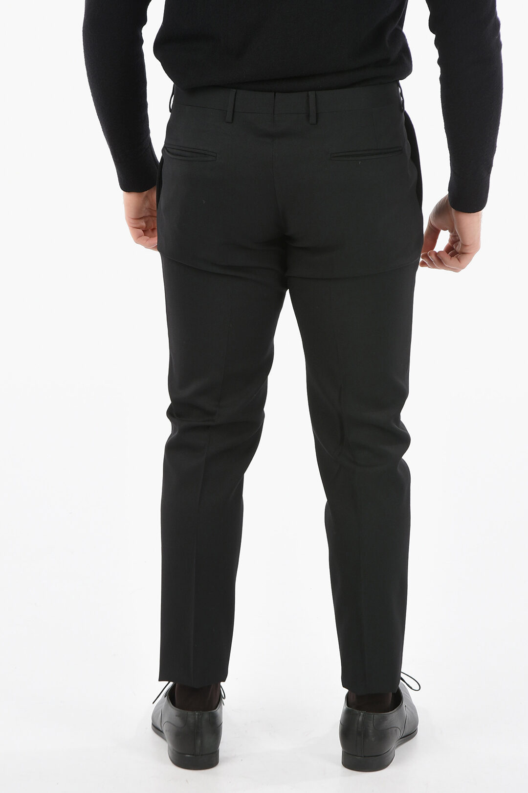 Corneliani CC COLLECTION HalfLined Trousers with Zip and Hook Closure and with Pinces men