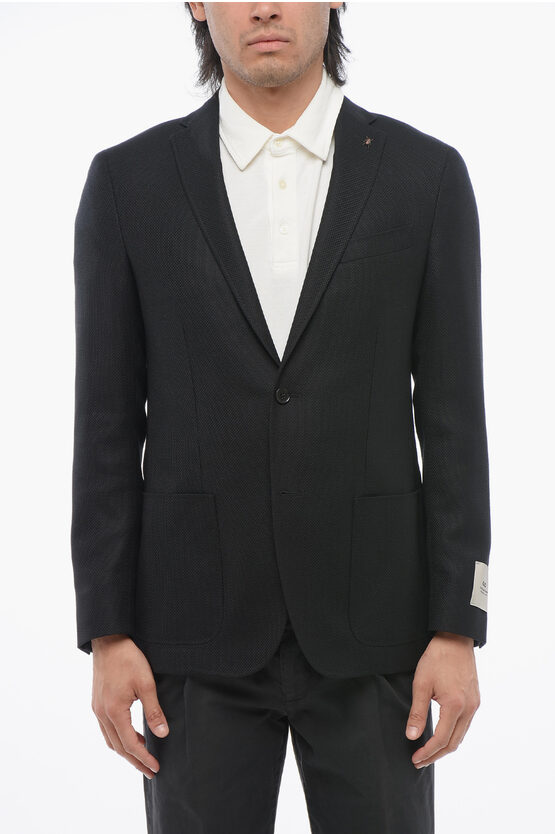 Corneliani Cc Collection Hopsack Right Blazer