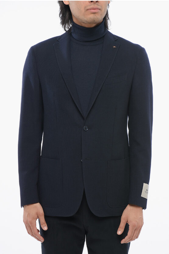 Corneliani Cc Collection Hopsack Right Blazer