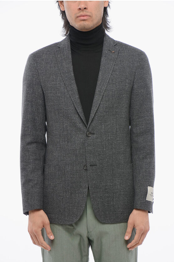 Corneliani Cc Collection Hopsack Right Blazer