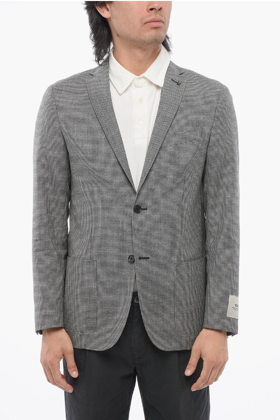 Corneliani Cc Collection Houndstooth Right Blazer