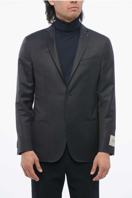 Corneliani Cc Collection Houndstooth Right Blazer