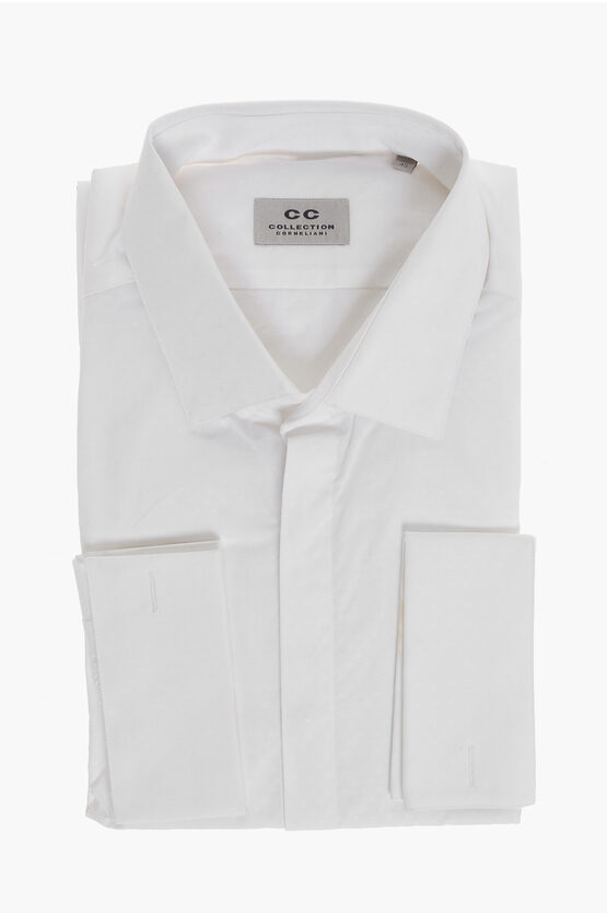 Corneliani Cc Collection Wing-tip Shirt With Concealed Closure Grösse 40