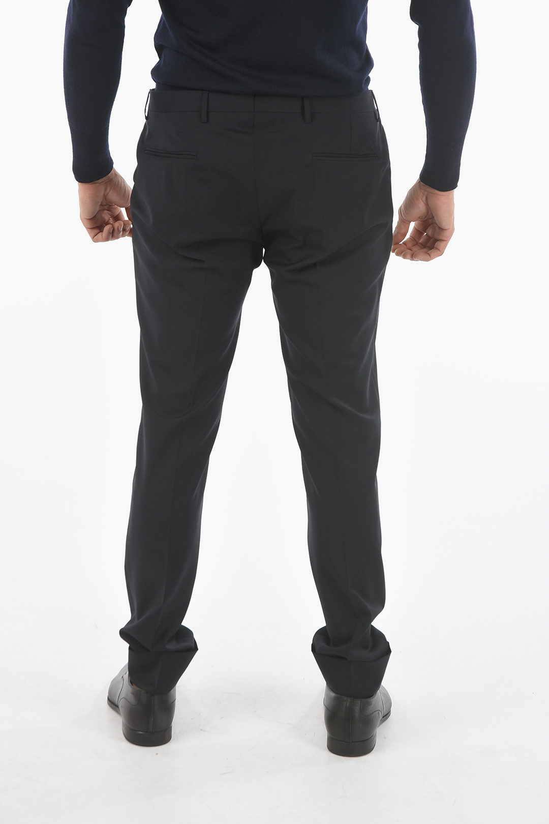 Corneliani CC COLLECTION Lined Trousers with Hooks and Pinces men ...