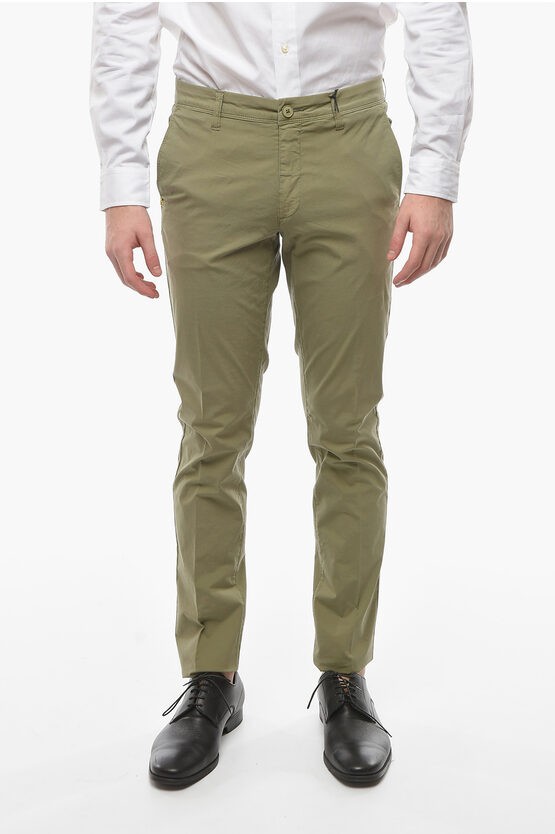 CORNELIANI CC COLLECTION LINEN BLEND CHINOS PANTS WITH BELT LOOPS 