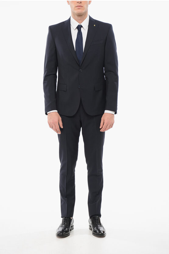 Corneliani Cc Collection Mohair Blend Reset Slim Fit Suit In Black