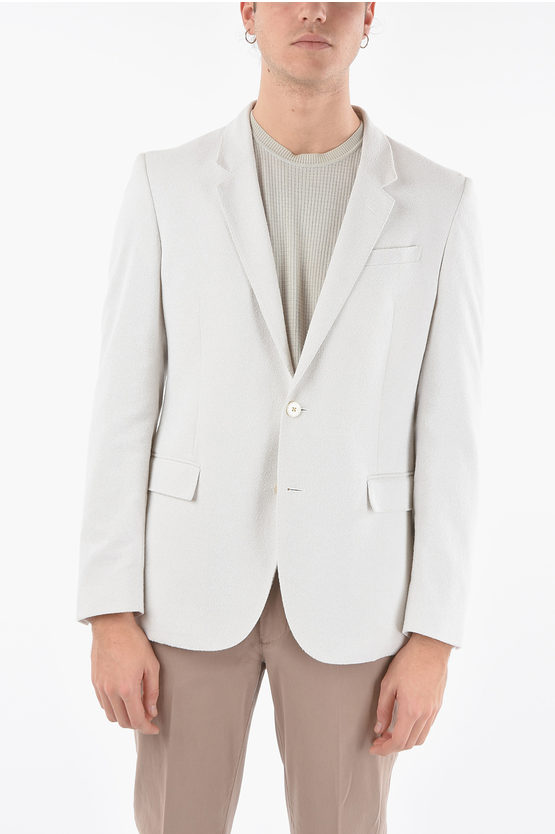 Shop Corneliani Cc Collection Notch Lapel Flap Pocket Reset 2-button Blazer