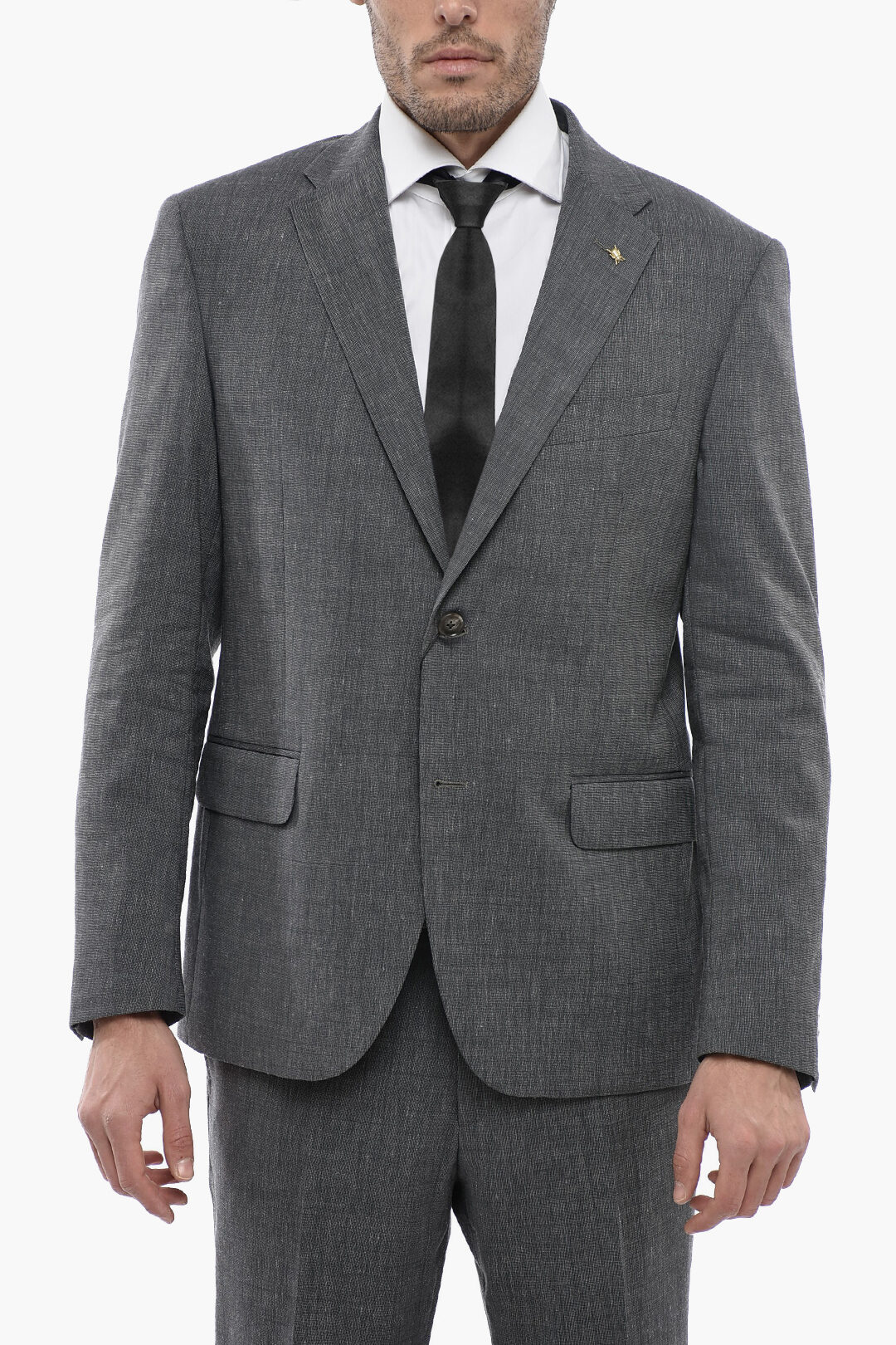 Corneliani CC COLLECTION Notch Lapel Virgin Wool Blend RIGHT