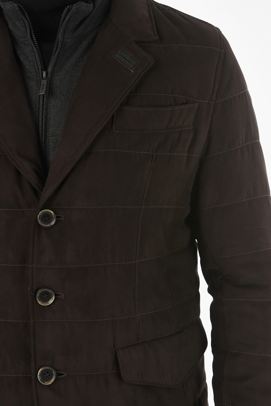 Corneliani CC COLLECTION O.WEAR Blazer in Eco Suede con Chester Piece ...