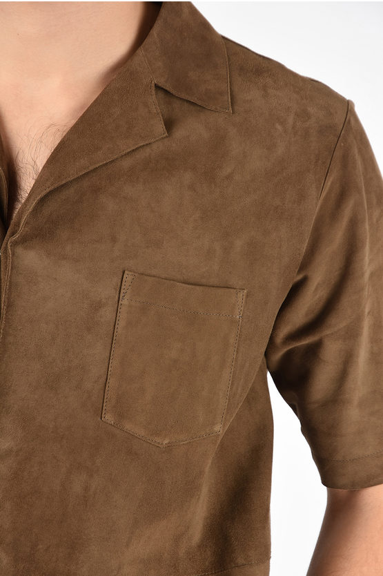 WEAR Suede leather short sleeve 