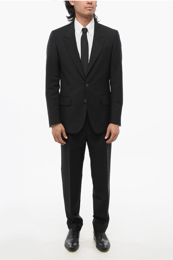 Corneliani Cc Collection Peak Lapel Reset Suit