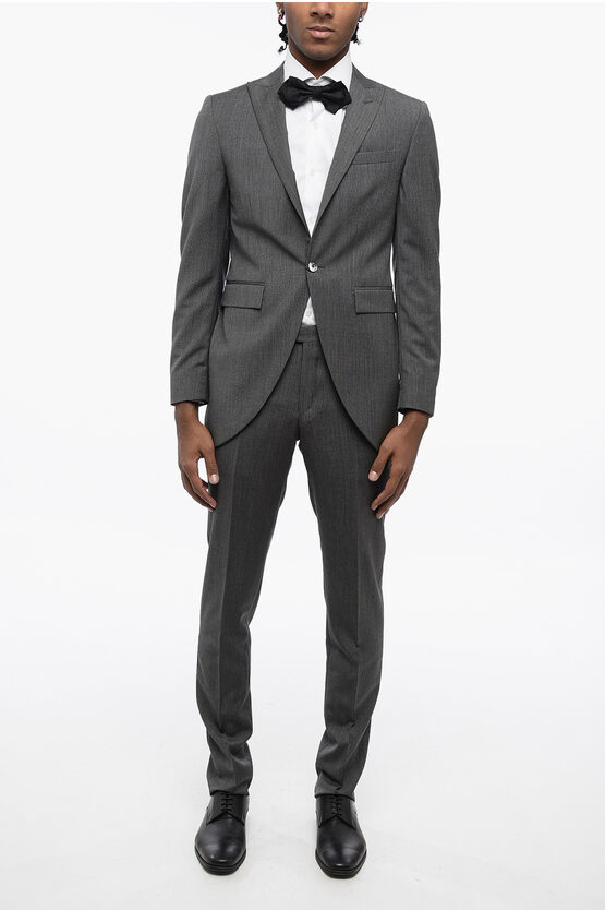 Shop Corneliani Cc Collection Pinstriped Center Vent Peak Lapel Cerim.refine