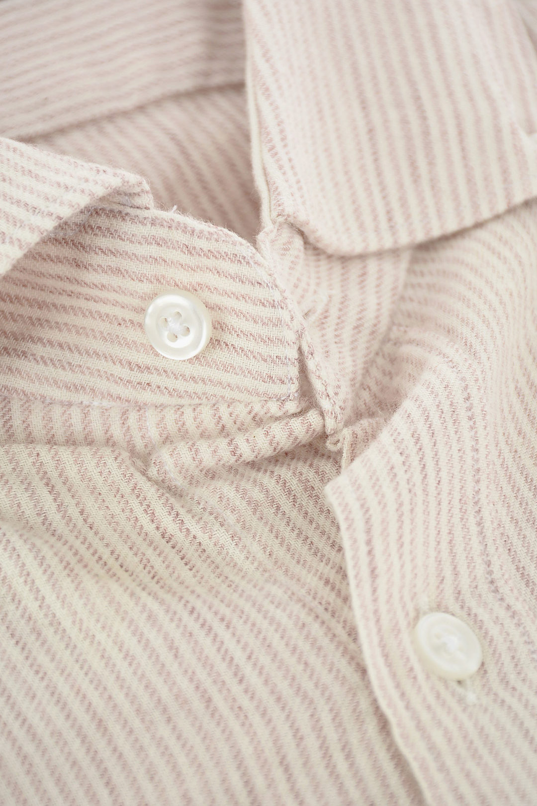 Corneliani CC COLLECTION Pinstriped Wool and Cotton Shirt with Button ...