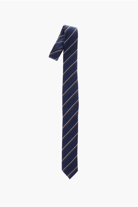 Corneliani Cc Collection Regimental Striped Tie In Blue