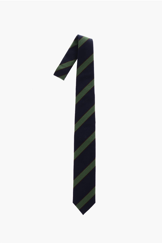 Corneliani Cc Collection Regimental Striped Tie In Gray
