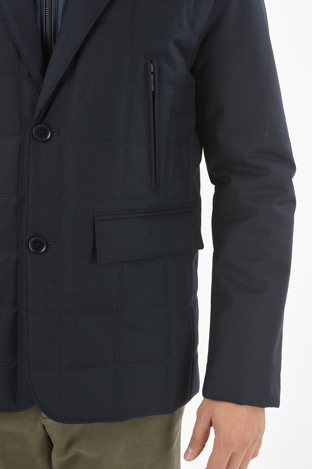 Corneliani CC COLLECTION Removable Chester Piece CENSIN Quilted Blazer ...