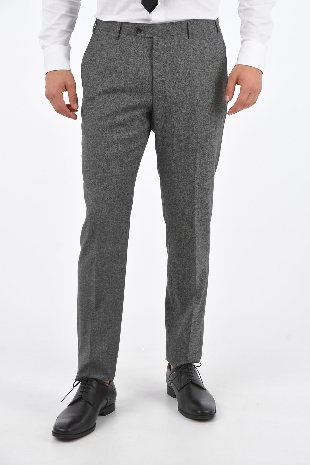Corneliani CC COLLECTION Side Vents RIGHT Hopsack Suit men - Glamood Outlet