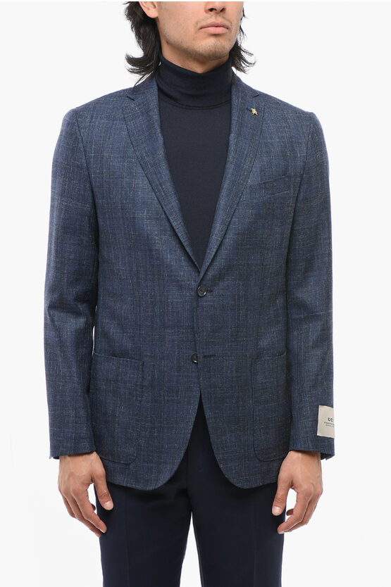 Corneliani Cc Collection Silk Bland Right Half-lined Blazer