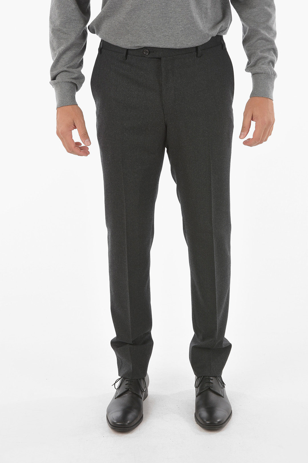 0040~CC COLLECTION Virgin Wool REWARD single pleat trousers main image 1