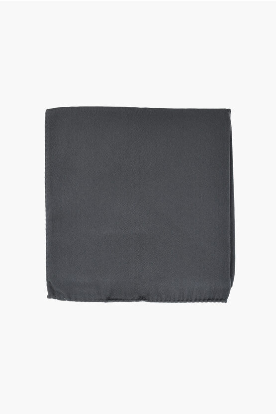 Corneliani Cc Collection Solid Color Silk Blend Pocket Square In Multi