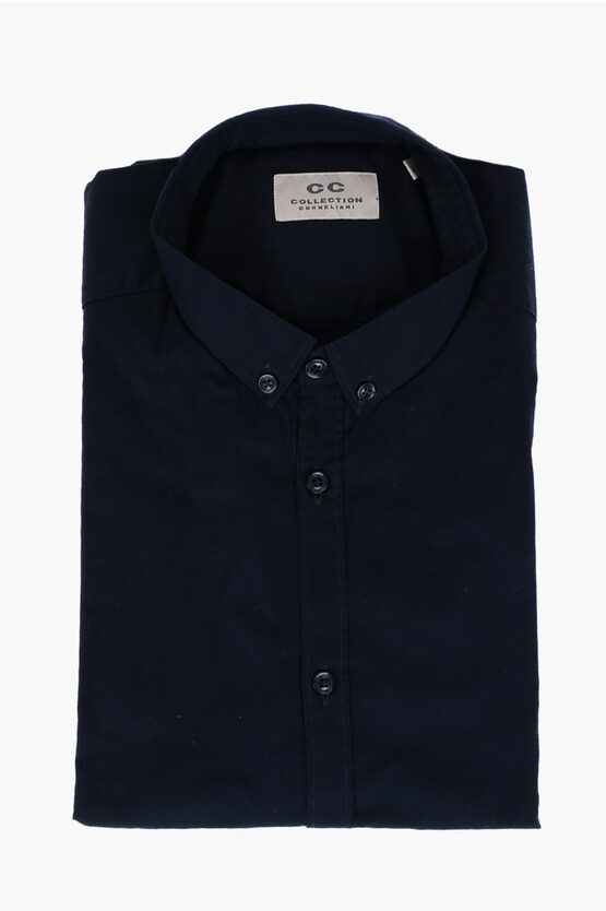 Corneliani Cc Collection Stretch Cotton Button-down Shirt
