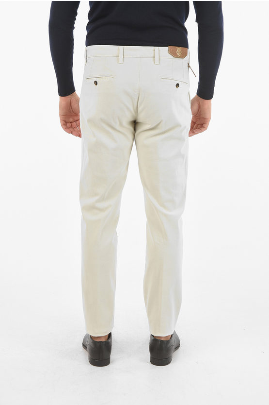 Corneliani CC COLLECTION Stretch Cotton SLIM FIT Chino Pants men ...