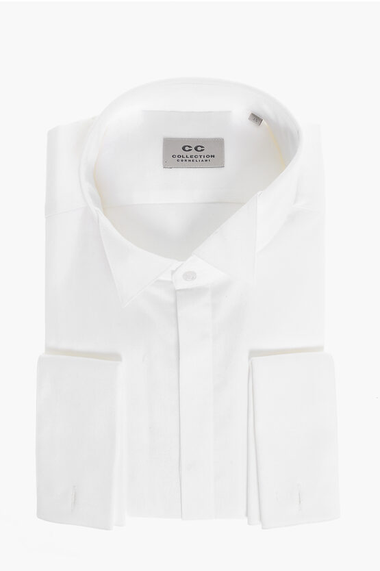 Corneliani Cc Collection Wing-tip Shirt With Concealed Closure Grösse 40
