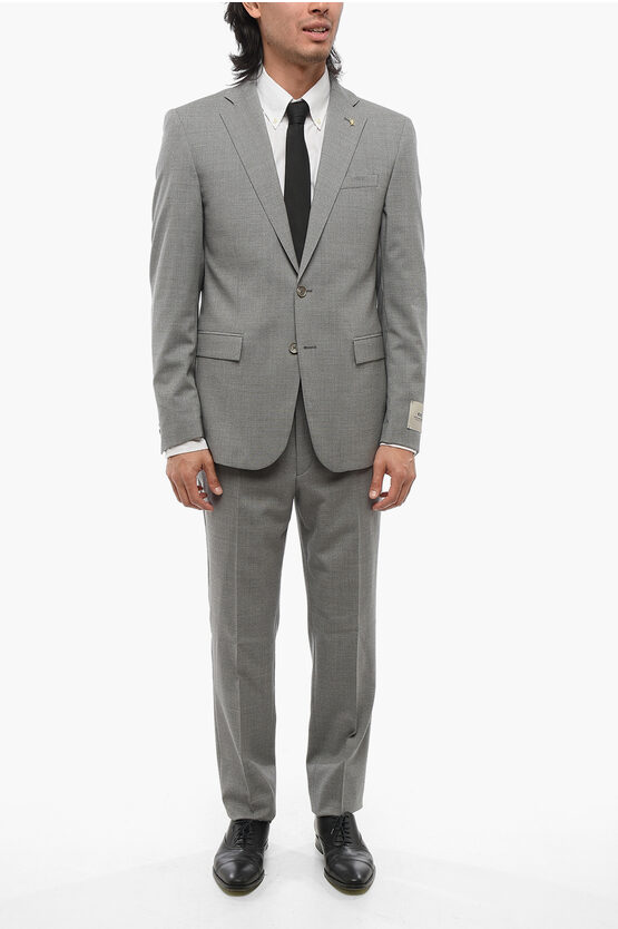Corneliani Cc Collection Stretch Virgin Wool Refined Suit