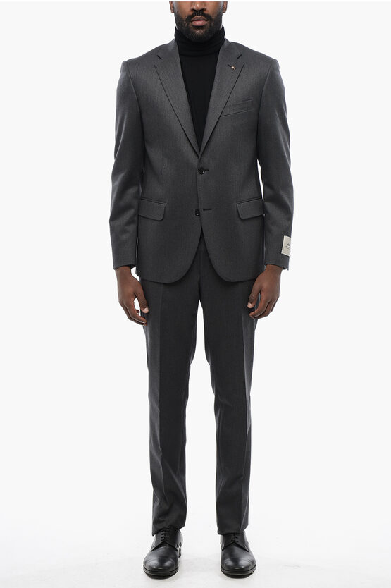 Corneliani Cc Collection Twill Cotton Blend Right Suit