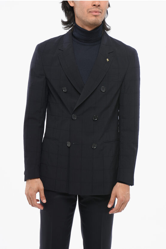 Corneliani Cc Collection Unlined Reset Double-breasted Blazer