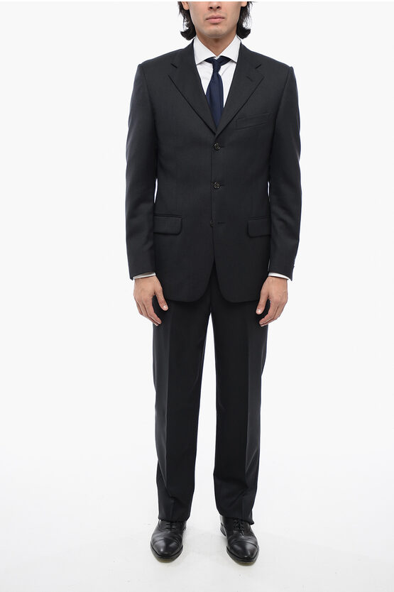 Shop Corneliani Cc Collection Virgin Wool Madison 3-button Suit