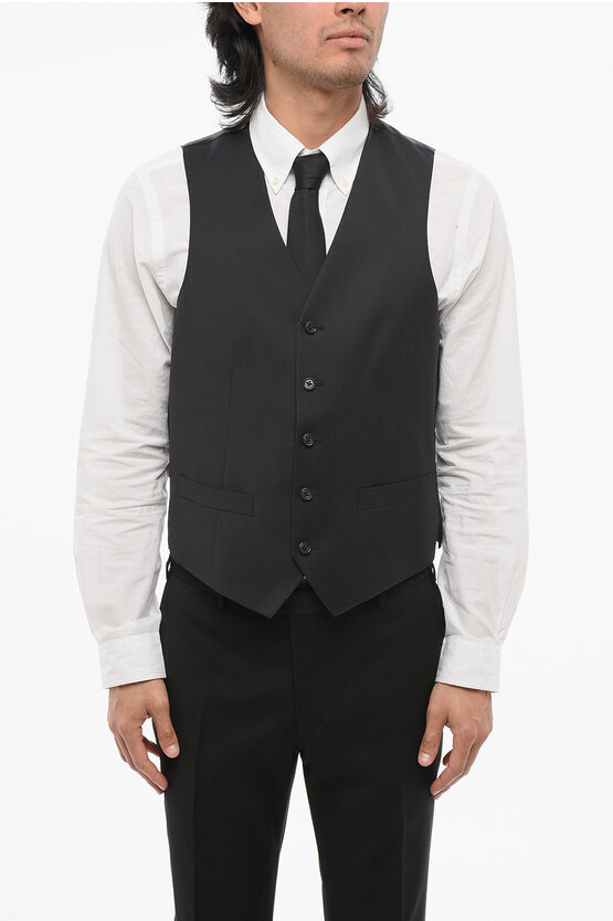 Corneliani Cc Collection Virgin Wool Refined Vest