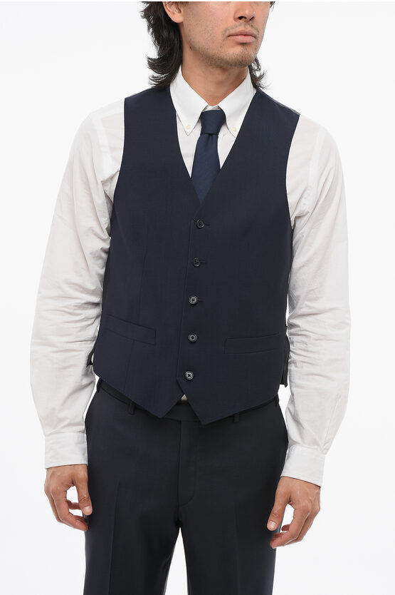 Corneliani Cc Collection Virgin Wool Refined Vest