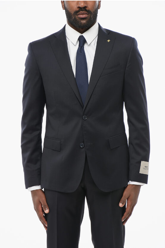 Corneliani Cc Collection Virgin Wool Reset Slim Fit Blazer Grösse 52