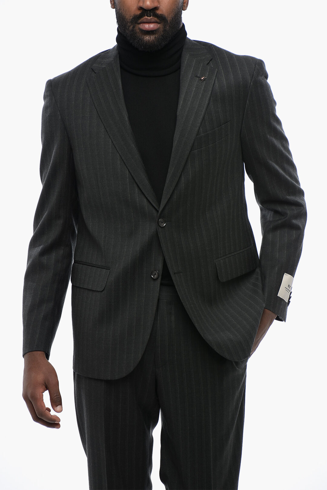 Corneliani CC COLLECTION Virgin Wool RIGHT Pinstriped Suit men