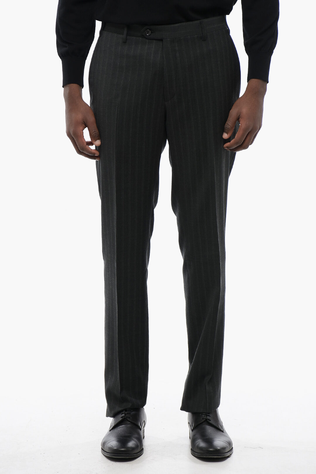 Corneliani CC COLLECTION Virgin Wool RIGHT Pinstriped Suit men