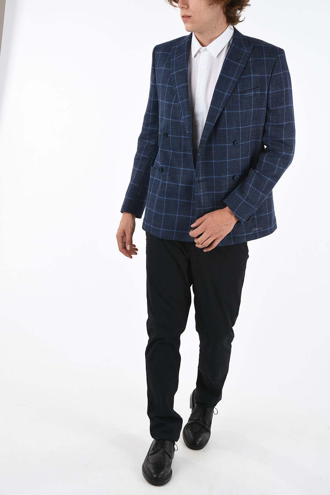 windowpane blazer mens