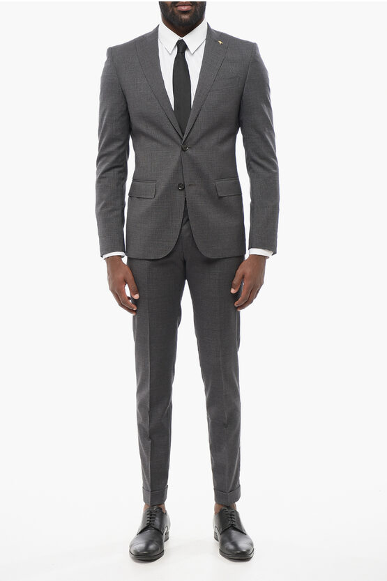 Corneliani Cc Collection Wool Blend Reset Single Breasted Suit With Fla Grösse 50