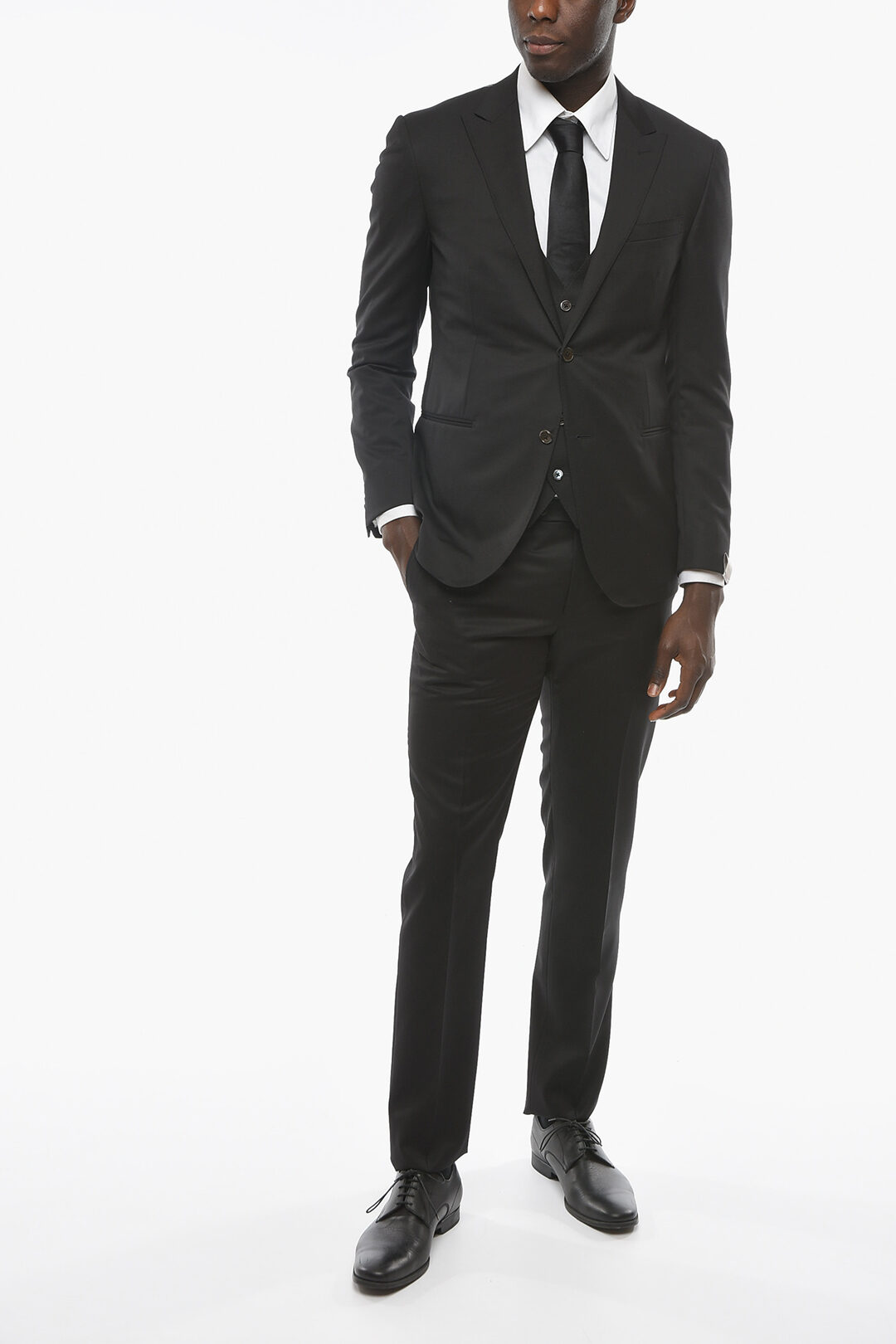 Costume Homme Corneliani Trend - Couleur Noir, Neuf Avec étiquettes (réf. 4717115A183201)