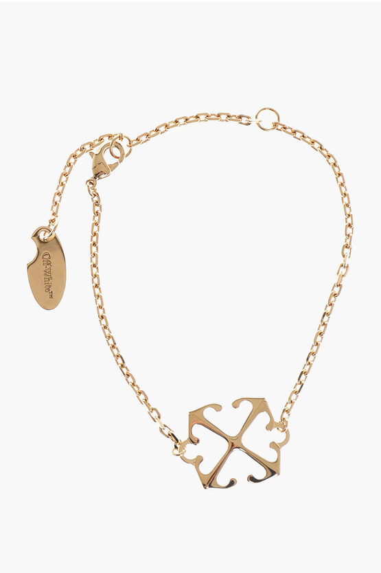 Off-white Chain Bracelet With Iconic Arrow Detail