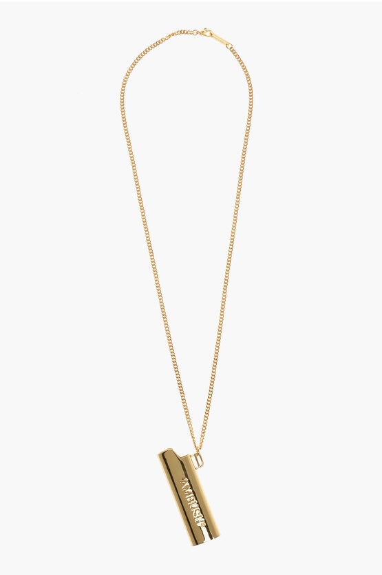 Ambush Chain Necklace With Lighter Case Pendant In Gold
