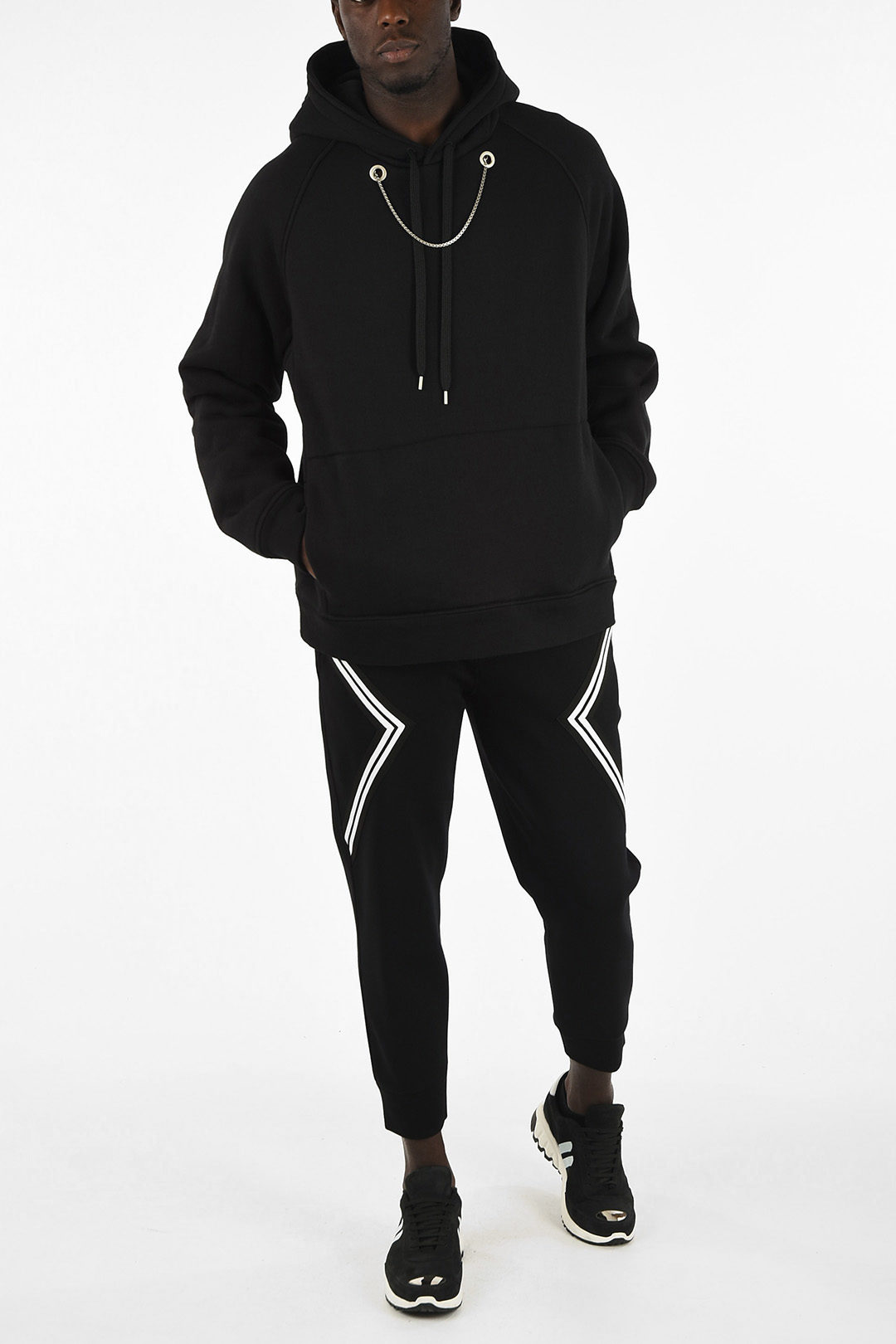 Neil Barrett Chain OVERSIZED FIT Hoodie men - Glamood Outlet