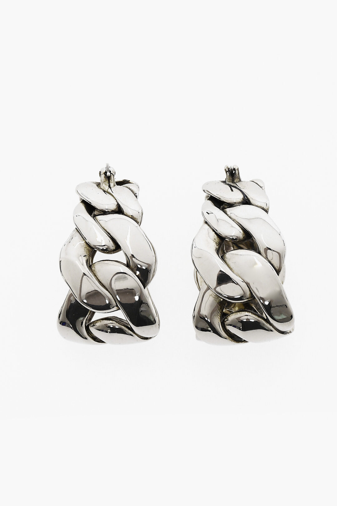 Alexander McQueen Chain-Shaped Hoop Earrings women - Glamood