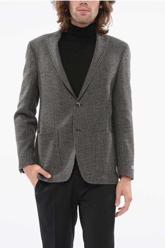Nino Danieli Chech Motif Blazer With Patch Pocket