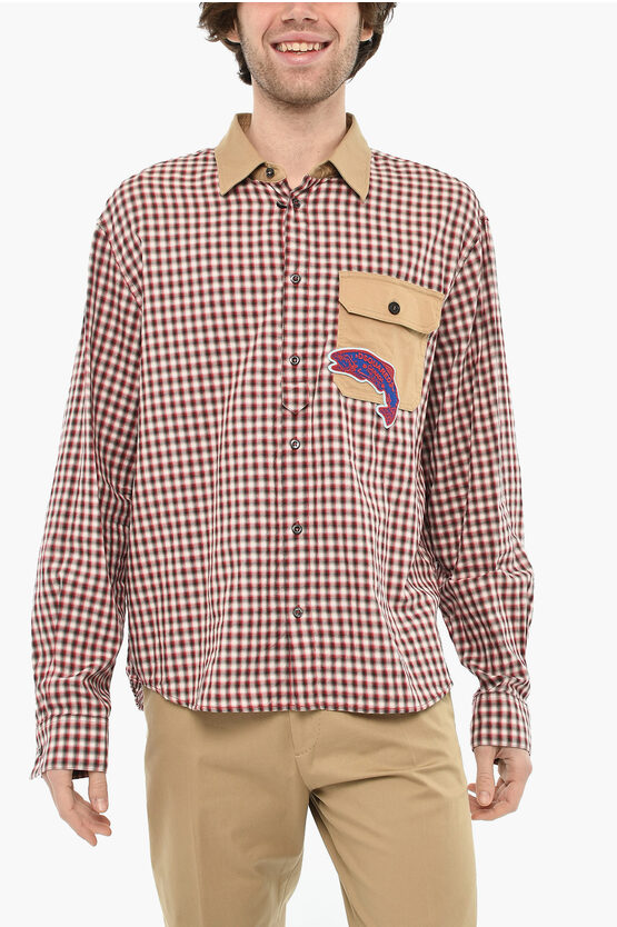 Check Cotton Shirt … - image