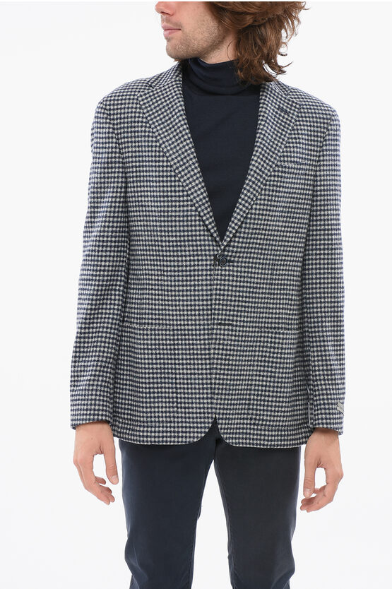 Nino Danieli Check Motif Blazer With Patch Pockets