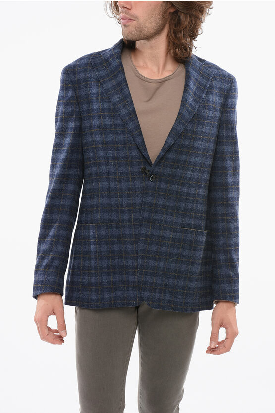Nino Danieli Check Motif Blazer With Patch Pockets