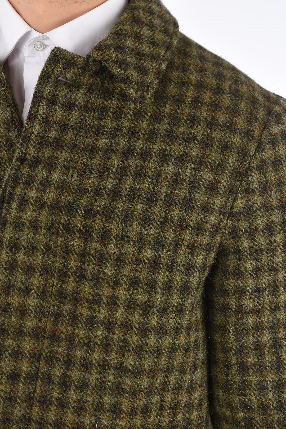 Aspesi check wool VIRTUS balmacaan coat men - Glamood Outlet
